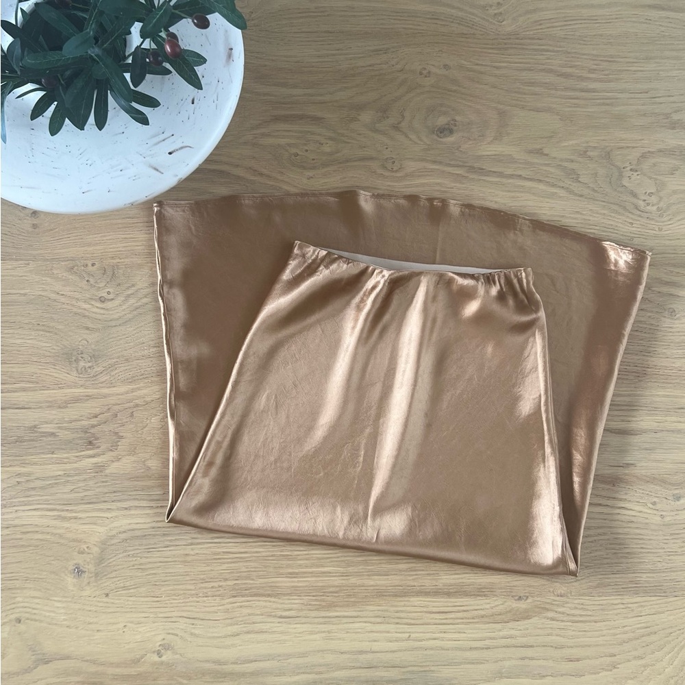 Max Mara Satin Midi Skirt